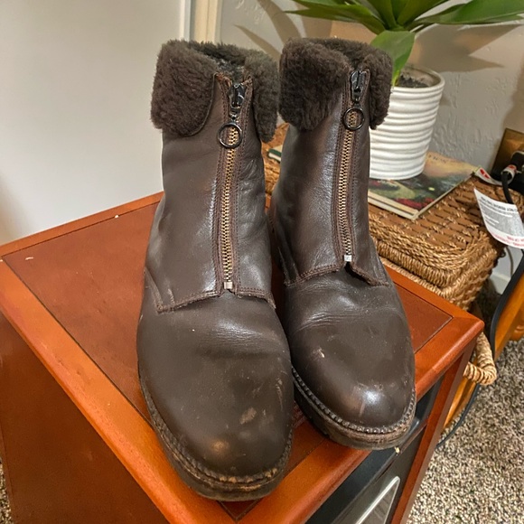 Brown Leather Boots Bally - Picture 1 of 4